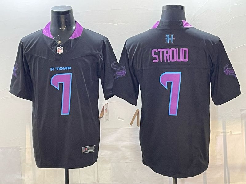 Men Houston Texans #7 Stroud Black 4th generations 2026 Nike Limited NFL Jersey style 1